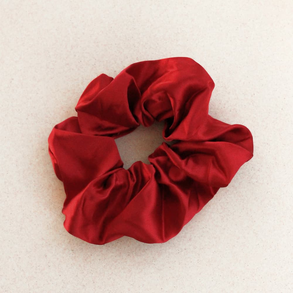 rotes grosses satin Scrunchie